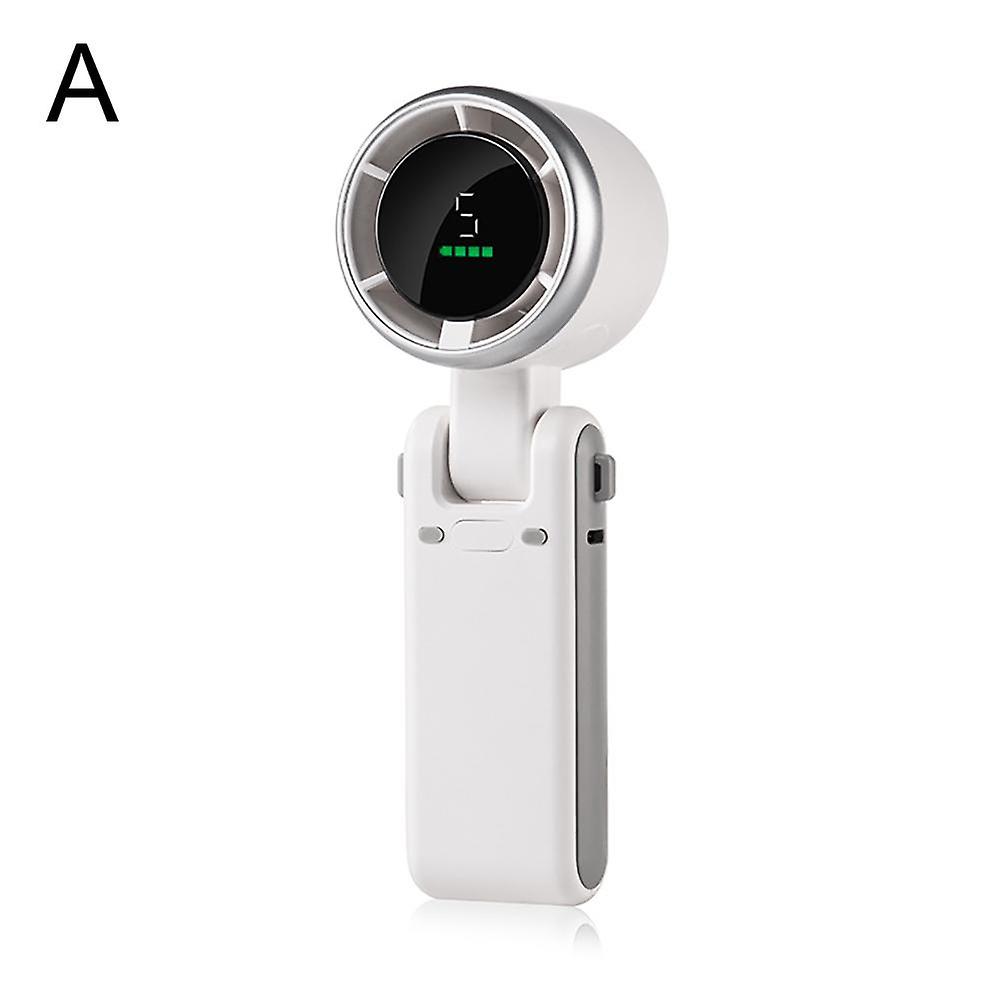 Portable Handheld Turbo Fan, 5 Gear Wind Battery Operated Up to 12 Working Hours