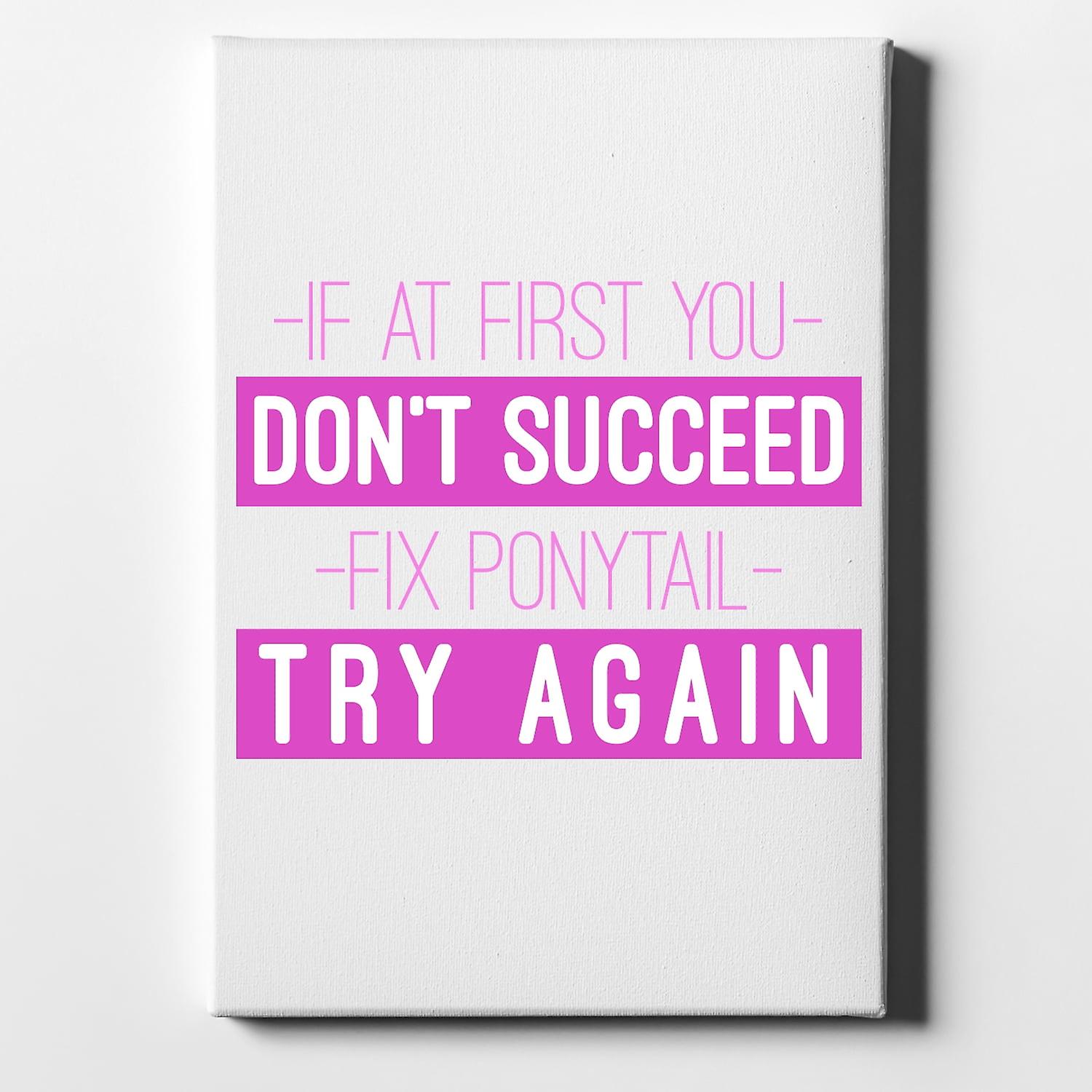 If At First You Don't Succeed Fix Ponytail Try Again-ouyab847