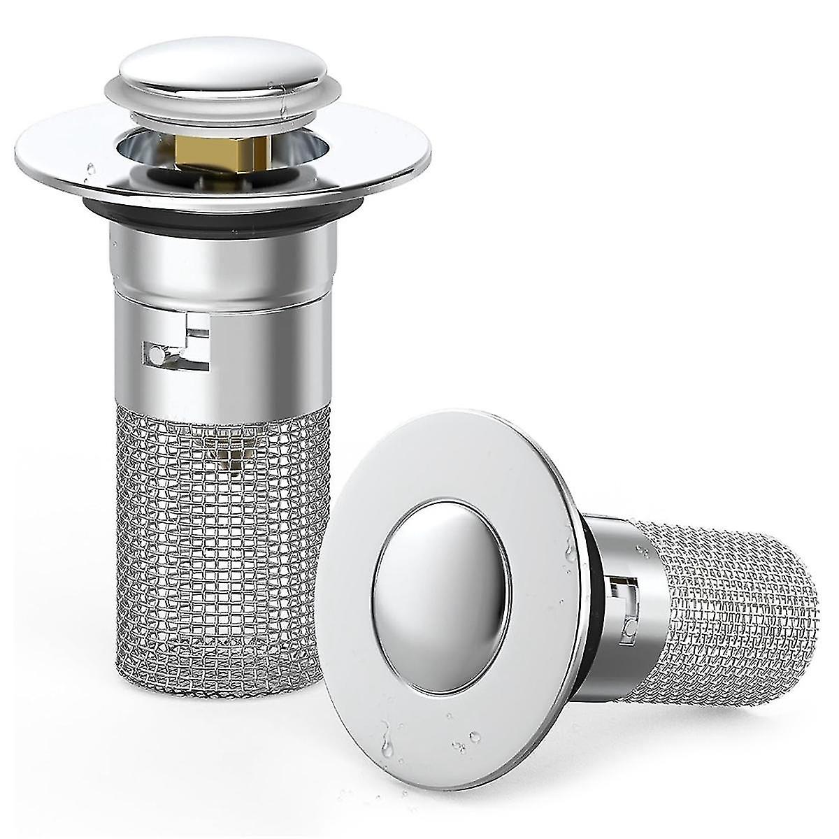 Bathroom Sink Pop Up Drain Stopper-brass Core Sink Drain Straine ,universal Basin Sink Plug Replace