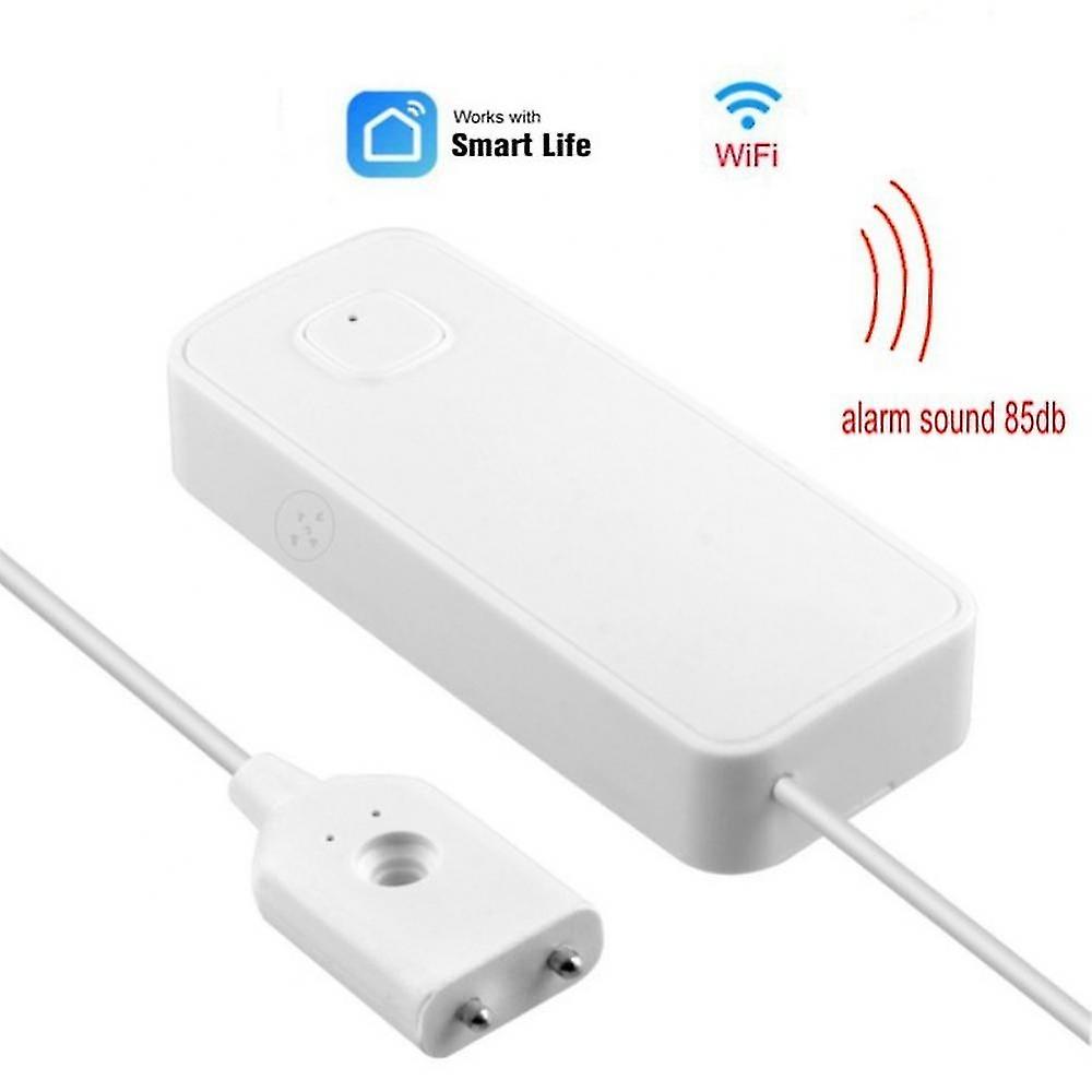 Wifi Real Time Flooding Alarm Batteries Water Leakage Alarm Paste And Use Smart Home For