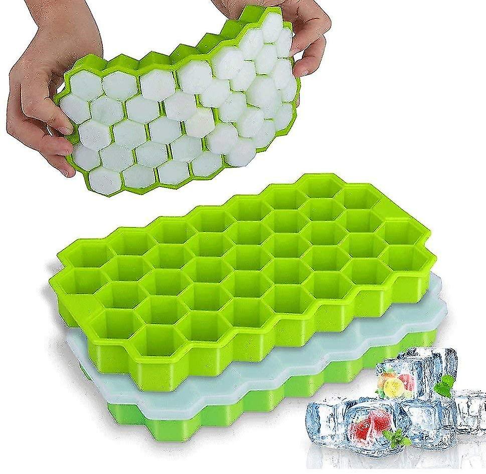 Ice Cream Maker Freezer Bowls Flexible Ice Trays Bpa Free Silicone Ice Trays Molds Small Ice Cubes For For Chilled Drinks Green