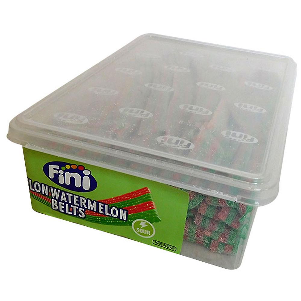 Fini Melon/Watermelon Belts Bright Colours Sour Sugar Coated Coloured Straps