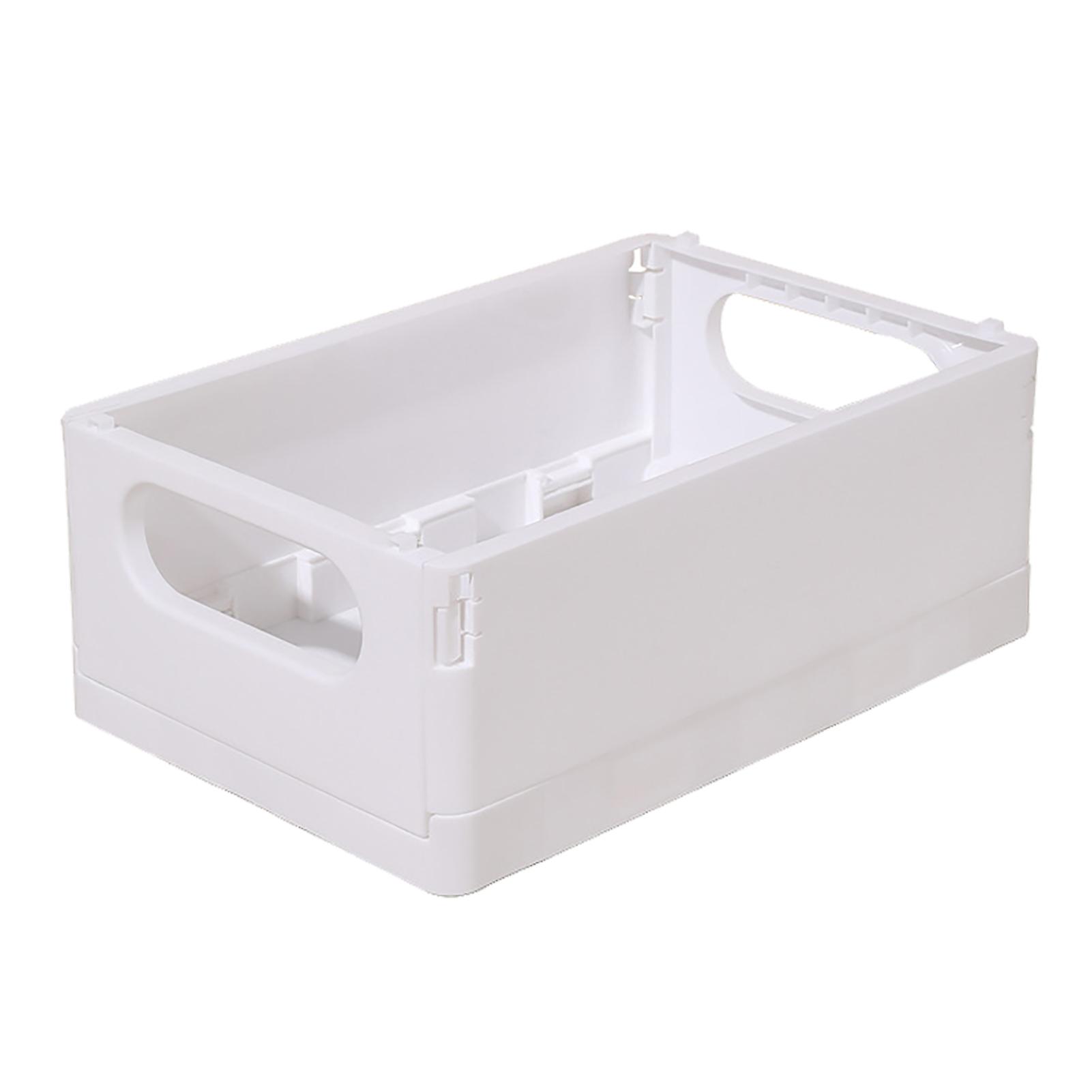 Desktop Storage Basket Foldable Sundry Organizer Multifunctional Plastic Bin for Home Kitchen Office Use