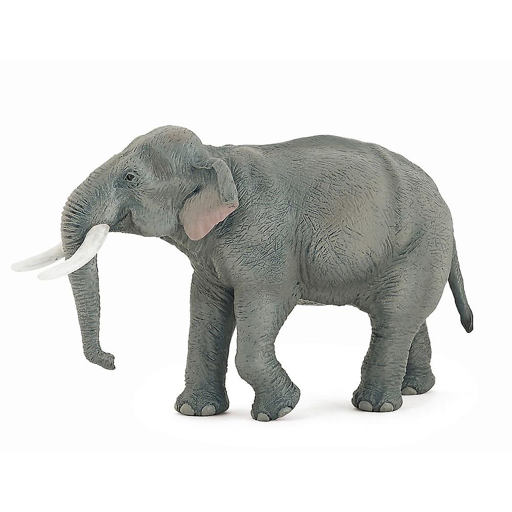 and High Quality Papo Wild Animal Kingdom Asian Elephant Grey Figurine