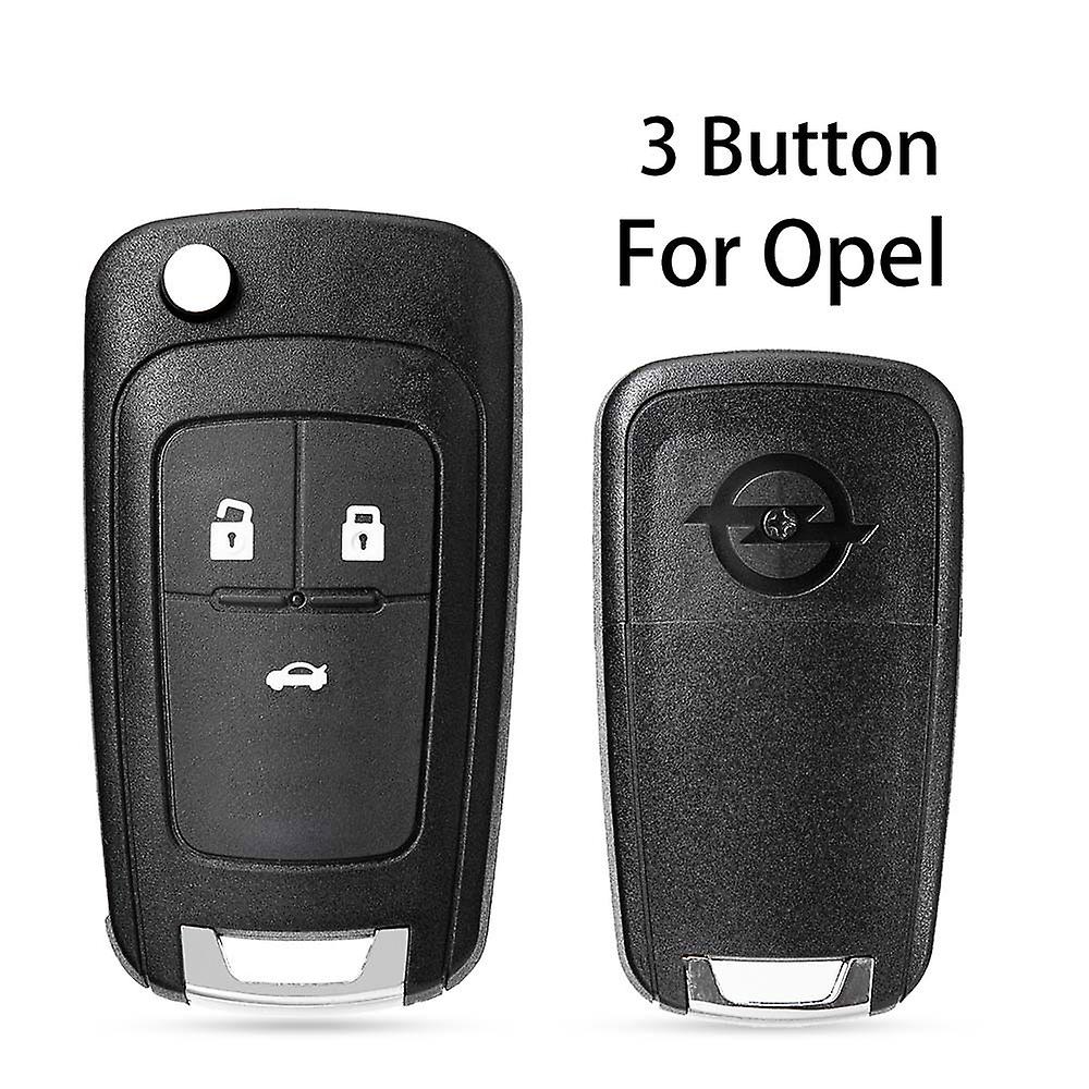 10pcs 2/3 Buttons Flip Folding Car Key Shell Case Cover For Opel Vauxhall Astra H J Insignia Zafira C Vectra C Corsa D