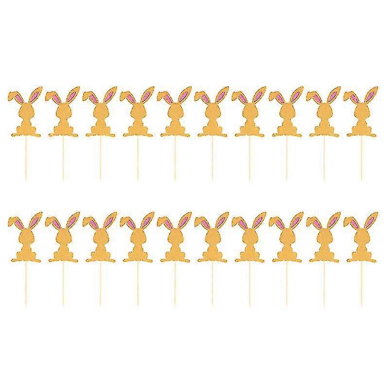20pcs cake decorations , Rattbit Shape Cake Toppers