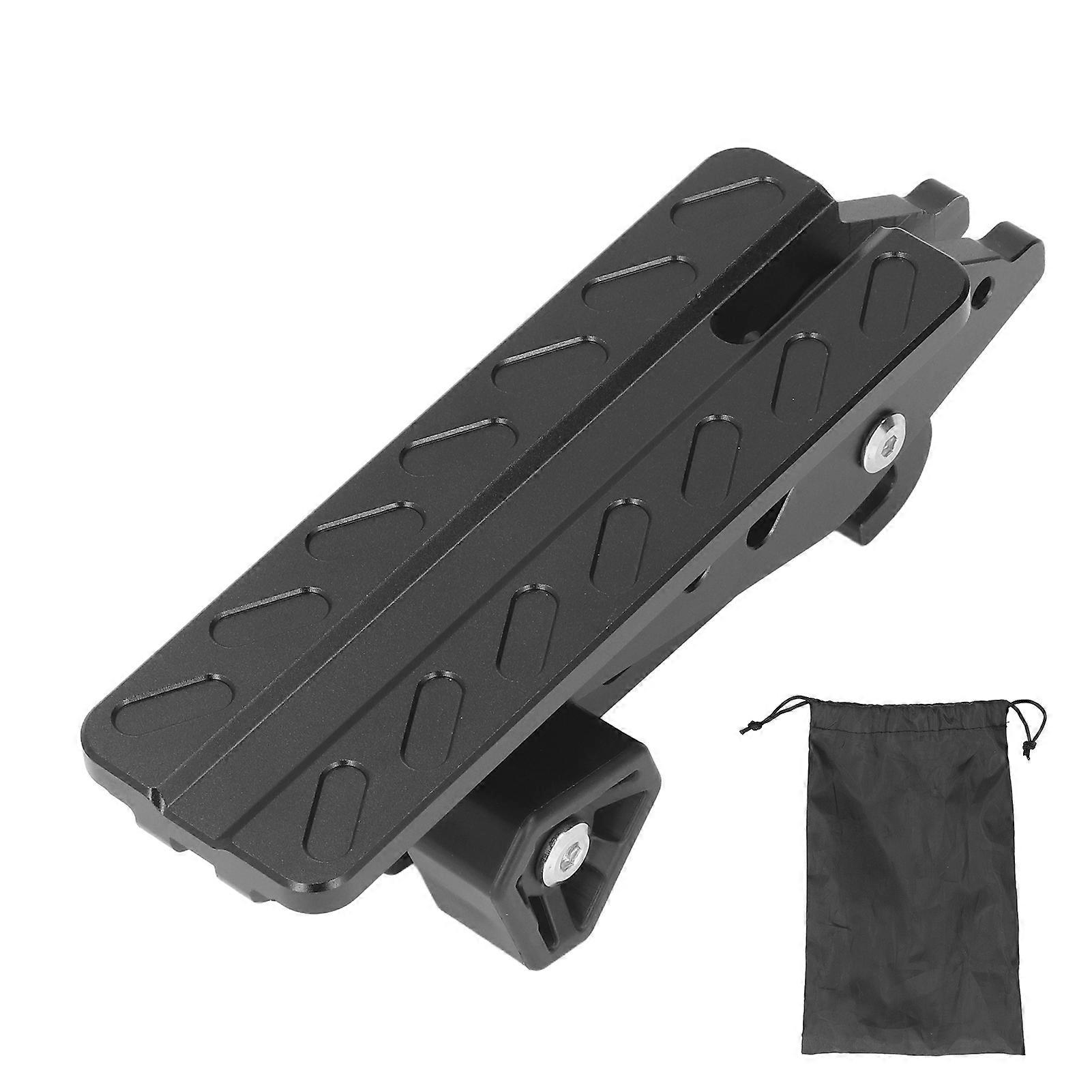 Black Car Door Step Foldable Roof Rack Door Step for Car SUV Truck Maximum Load 400 Lbs E2U411