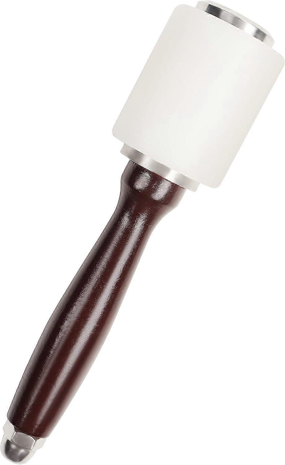 21 cm - Nylon Rubber Mallet with Wooden Handle - Leather Tools for Sewing, Leathercraft, Leatherworking, Carving, Punching and Stamping