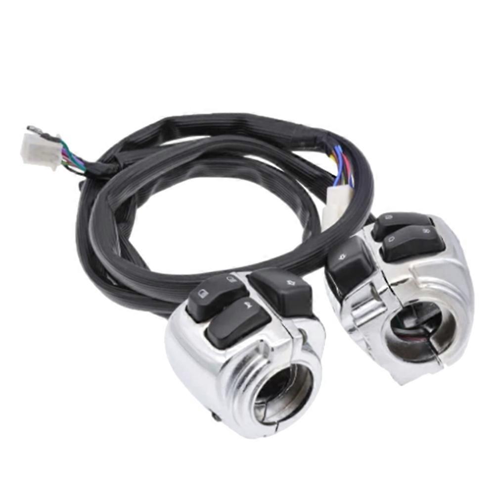 Motorcycle 1inch 25mm Handlebar Control Switch Harness Horn Turn Signal Light Switch for Dyna Softail