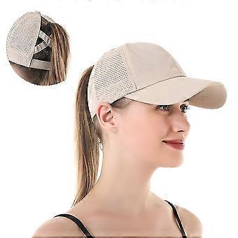 GYFDYM Quick Dry Ponytail Baseball Kasketter Damer Kryds og Tværs Rodet Bolle Snapback Hat
