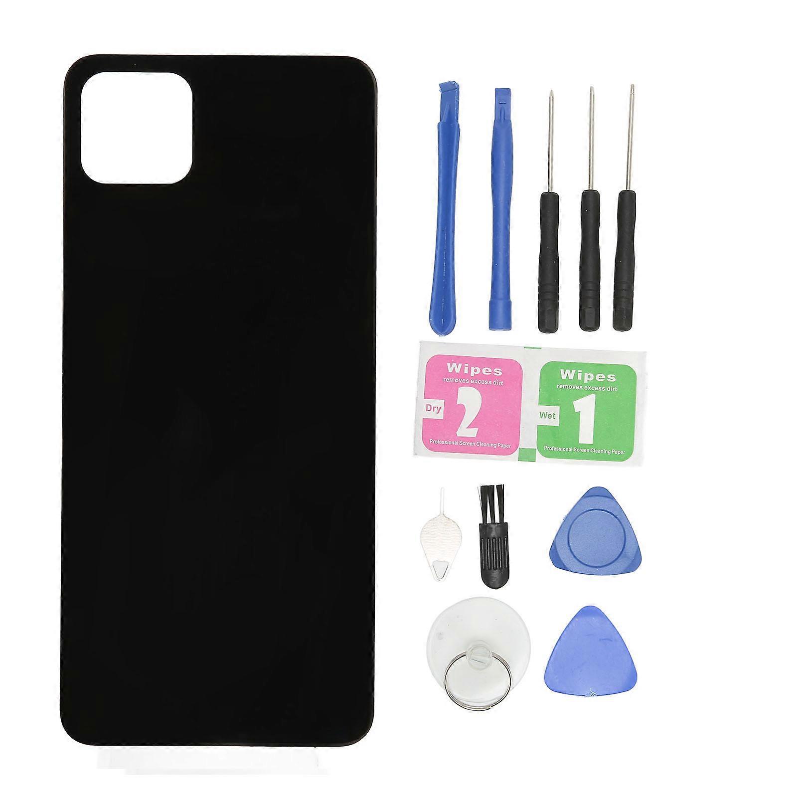 6.3 英寸手机电池后盖玻璃后盖外壳门替换 Google Pixel 4XL Balck