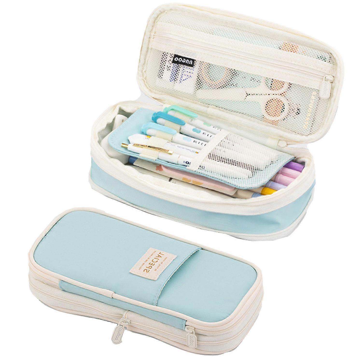 حالة قلم رصاص ذات سعة كبيرة ، حقيبة قلم رصاص لطيفة كبيرة حقيبة قلم قرطاسية جمالية لوازم أساسيات المدرسة