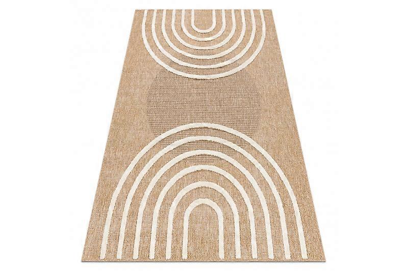 SPARK 0688A beige / cream carpet - Geometric, sisal, structural