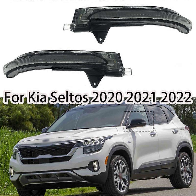 Left Right Car LED Side Rearview Mirror Signal light For Kia Seltos 2020 2022 2022 Auto Rear view mirror turn light stop light