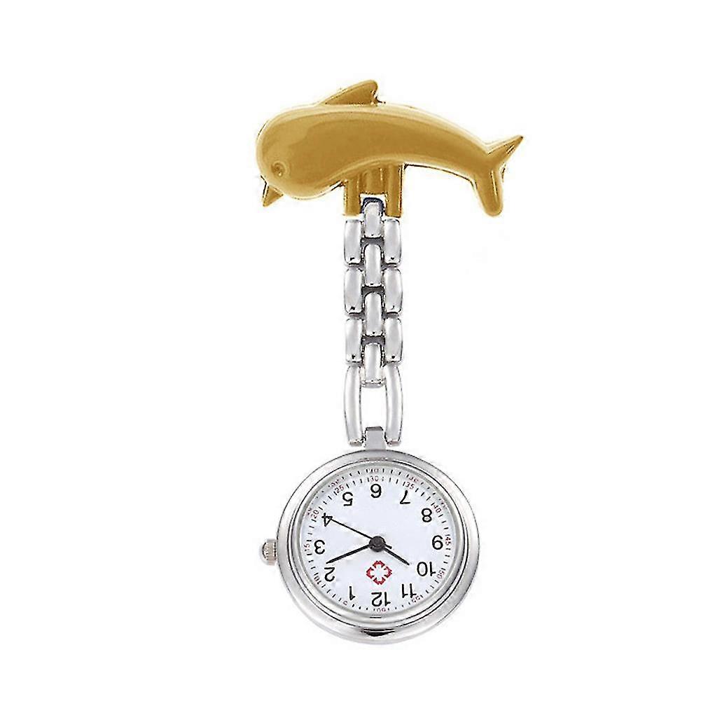 Delfines Cuarzo Enfermeras Reloj Aleación Moda Reloj de pulsera Smile Enfermera Relojes de mesa