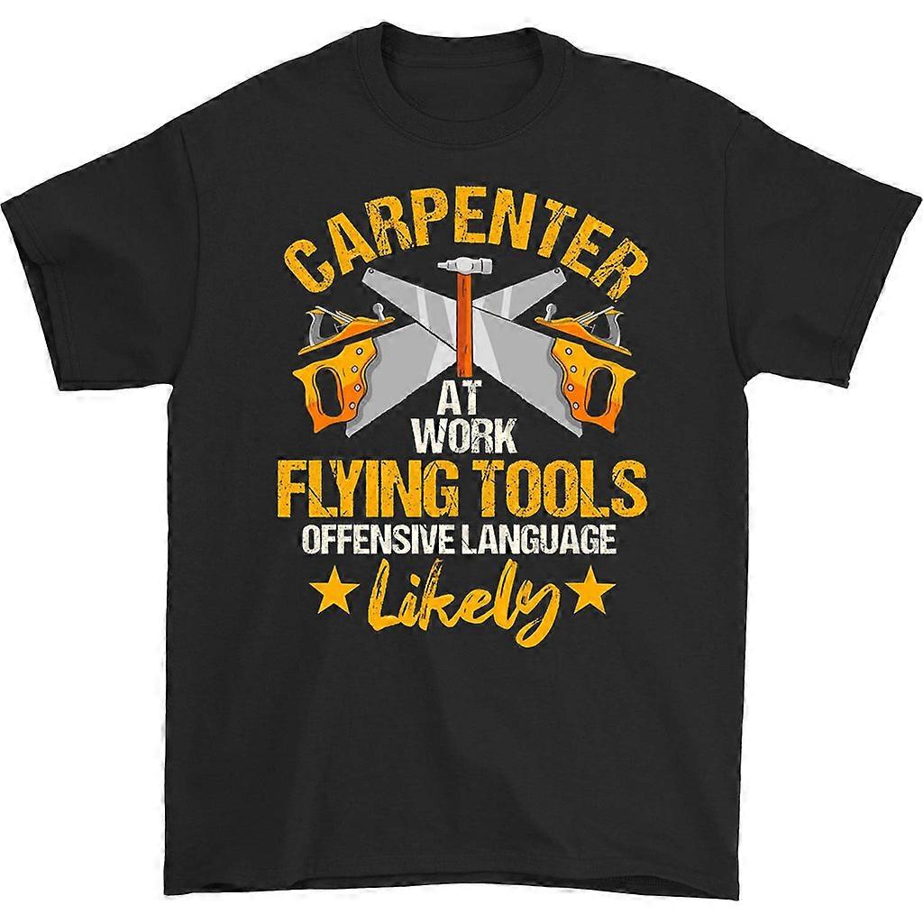 Carpentry At Work Flying Tools T-shirt
