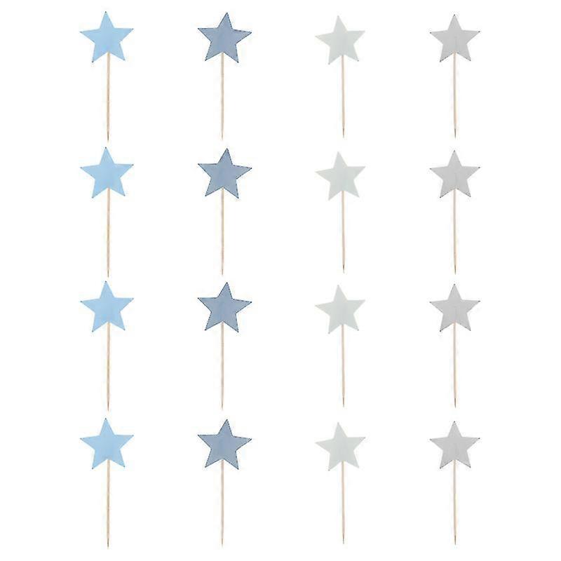 16pcs star fruit fork appetizer dessert fork wooden fruit pick drinks decor