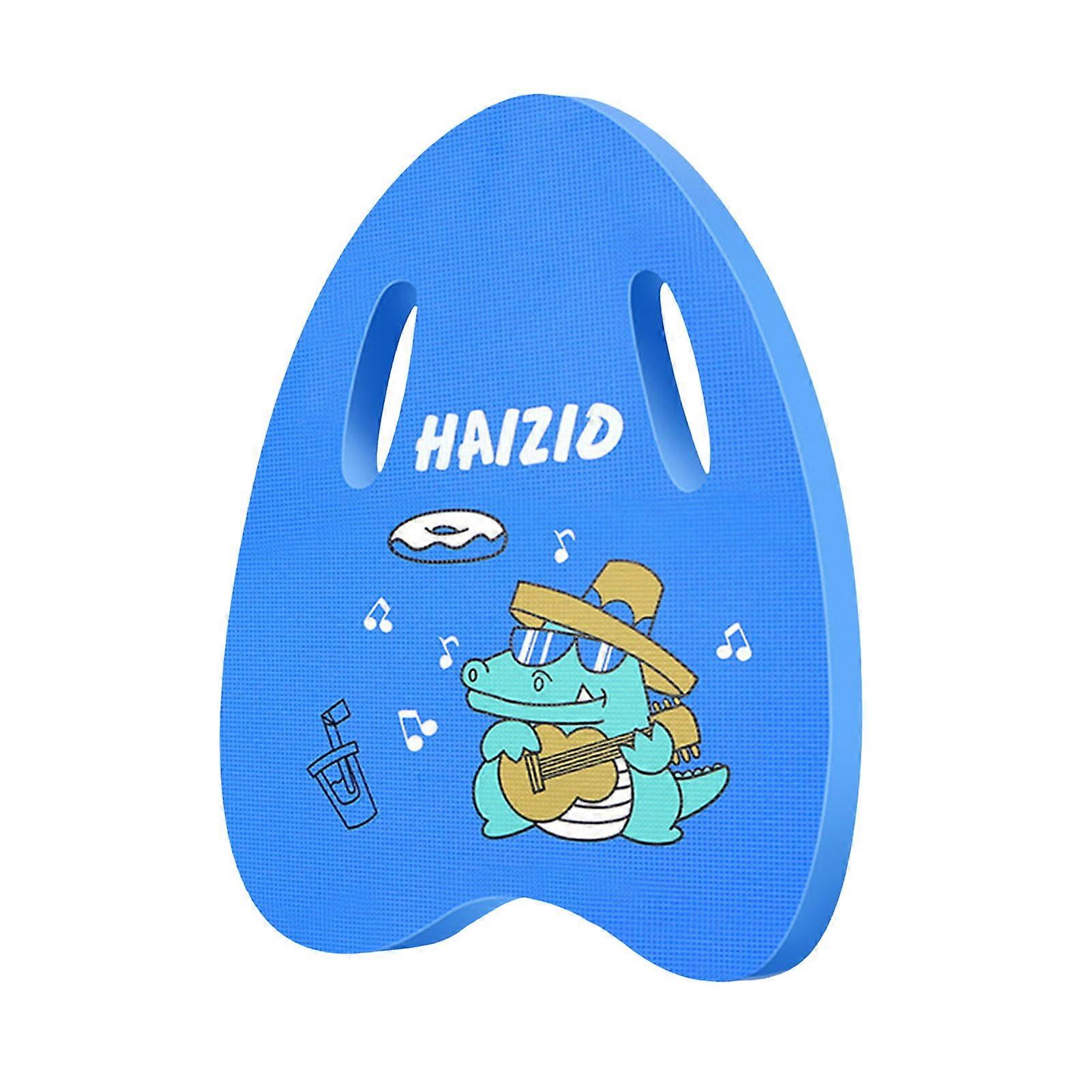Kids Swimming Kickboard Swim Training Aid with Handrail Holes Cartoon Swim Board for Summer Pool Party