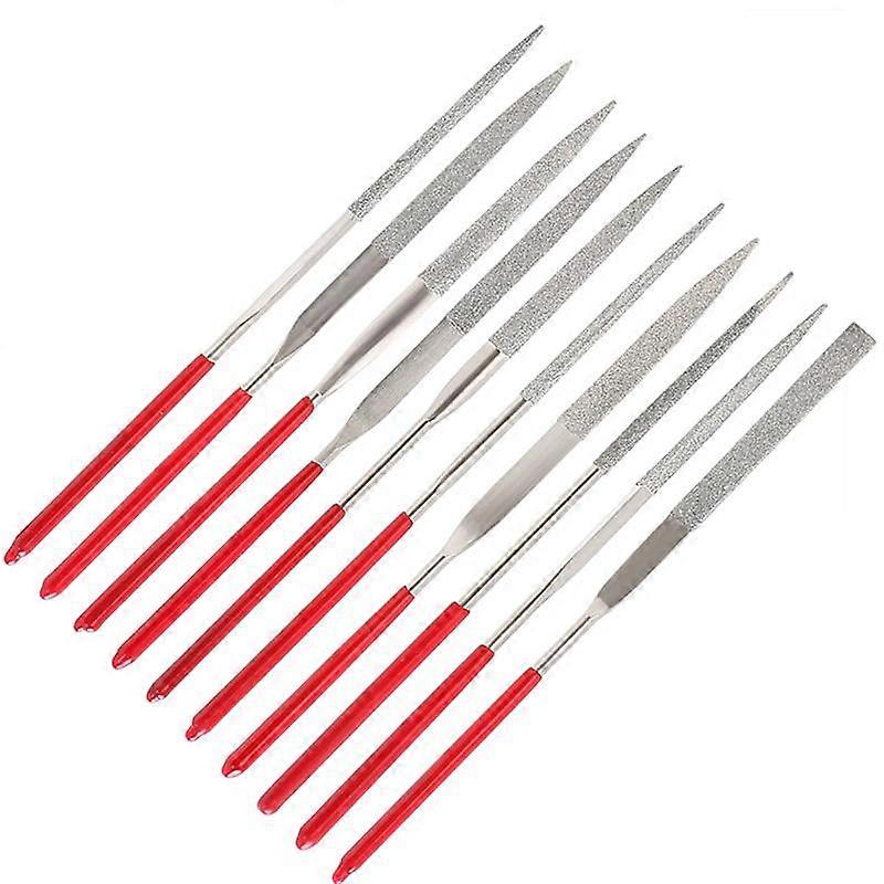 10Pcs 3x140mm σύνολο αρχείων διαμαντιών για το νέο 400 εργαλείο στίλβωσης πετρών γυαλιού ξύλου μετάλλων κοσμημάτων κεραμικό νέο 400