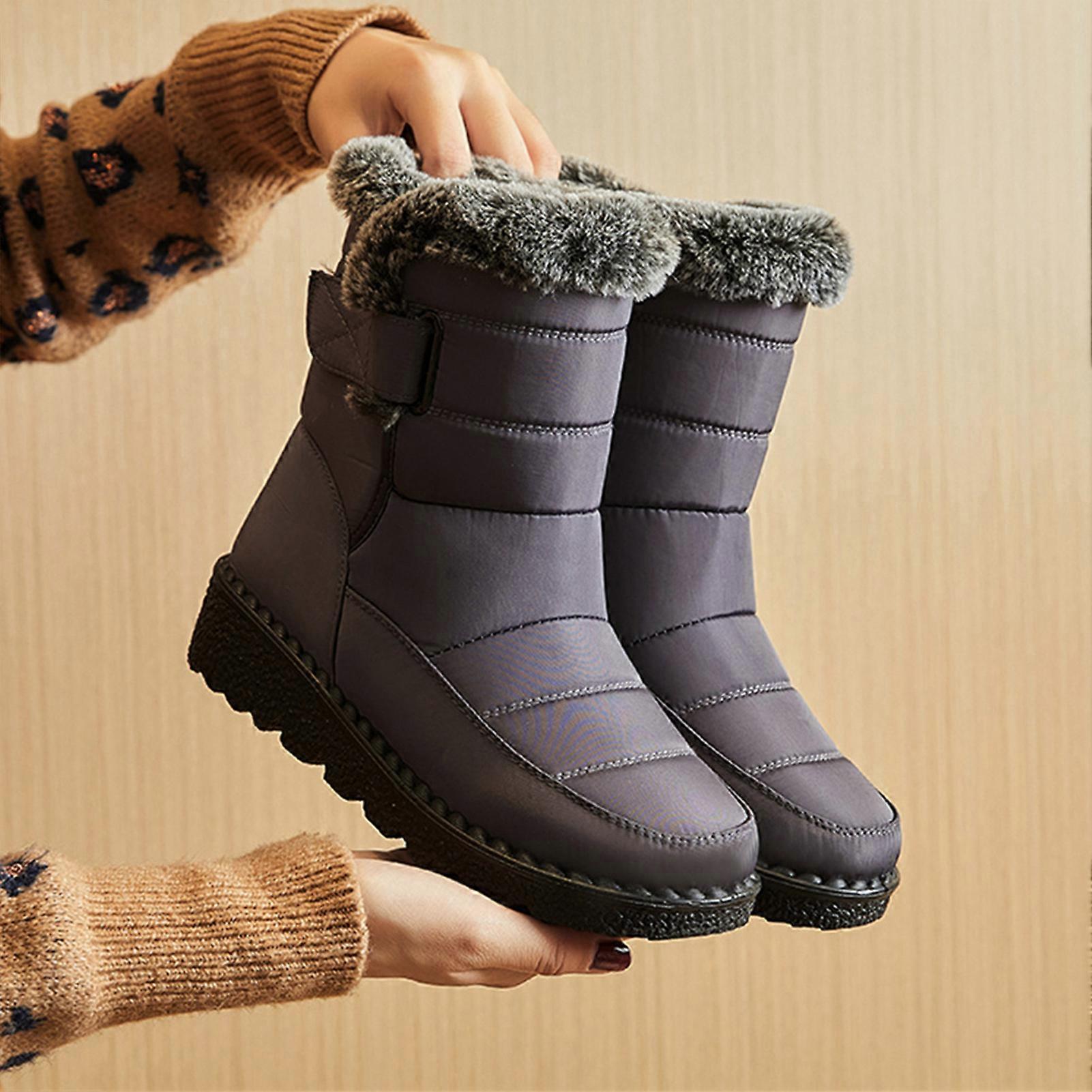 Winterstiefel Warme Winter Gummistiefel Damen Winterstiefel