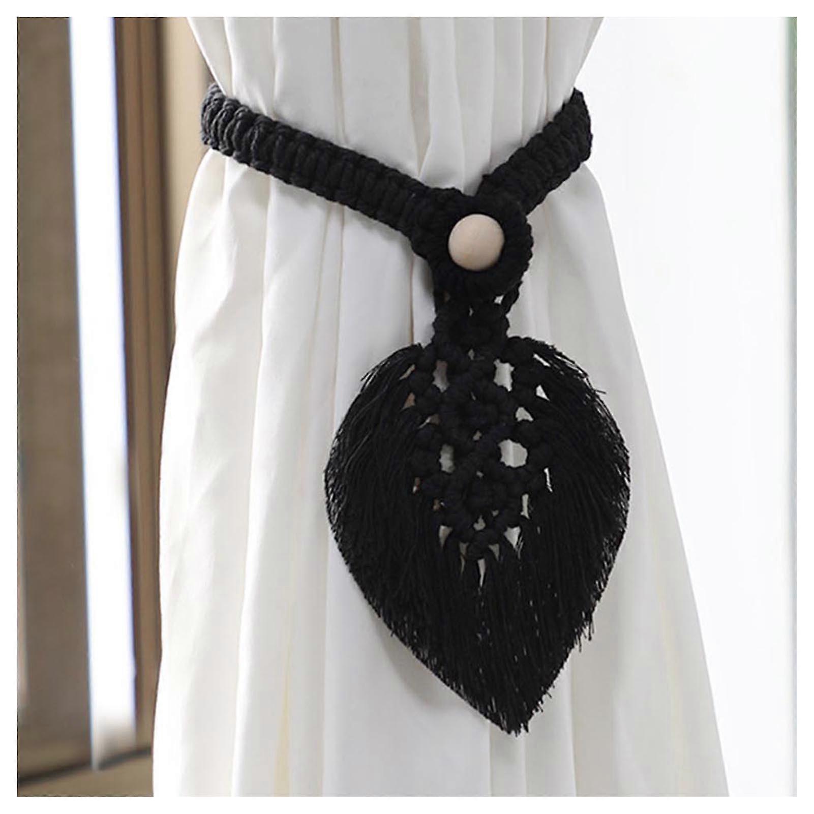 Macrame Decorative Curtain Tiebacks Kawaii Boho Room Curtain Decor for Home Living Room Decoration