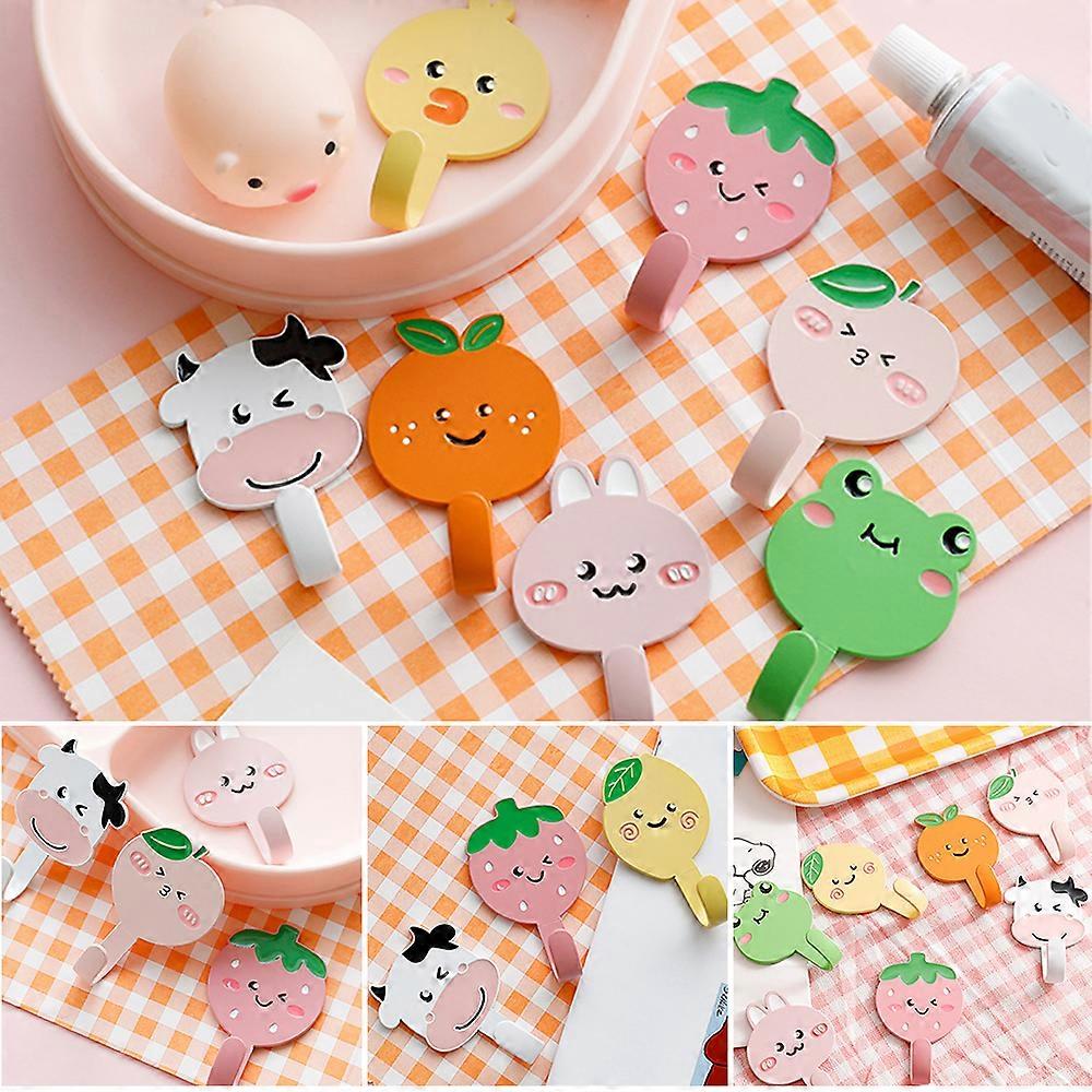 Storage Hangers Stainless Steel Wall Hooks Hangers Cute Cartoon Key Holder