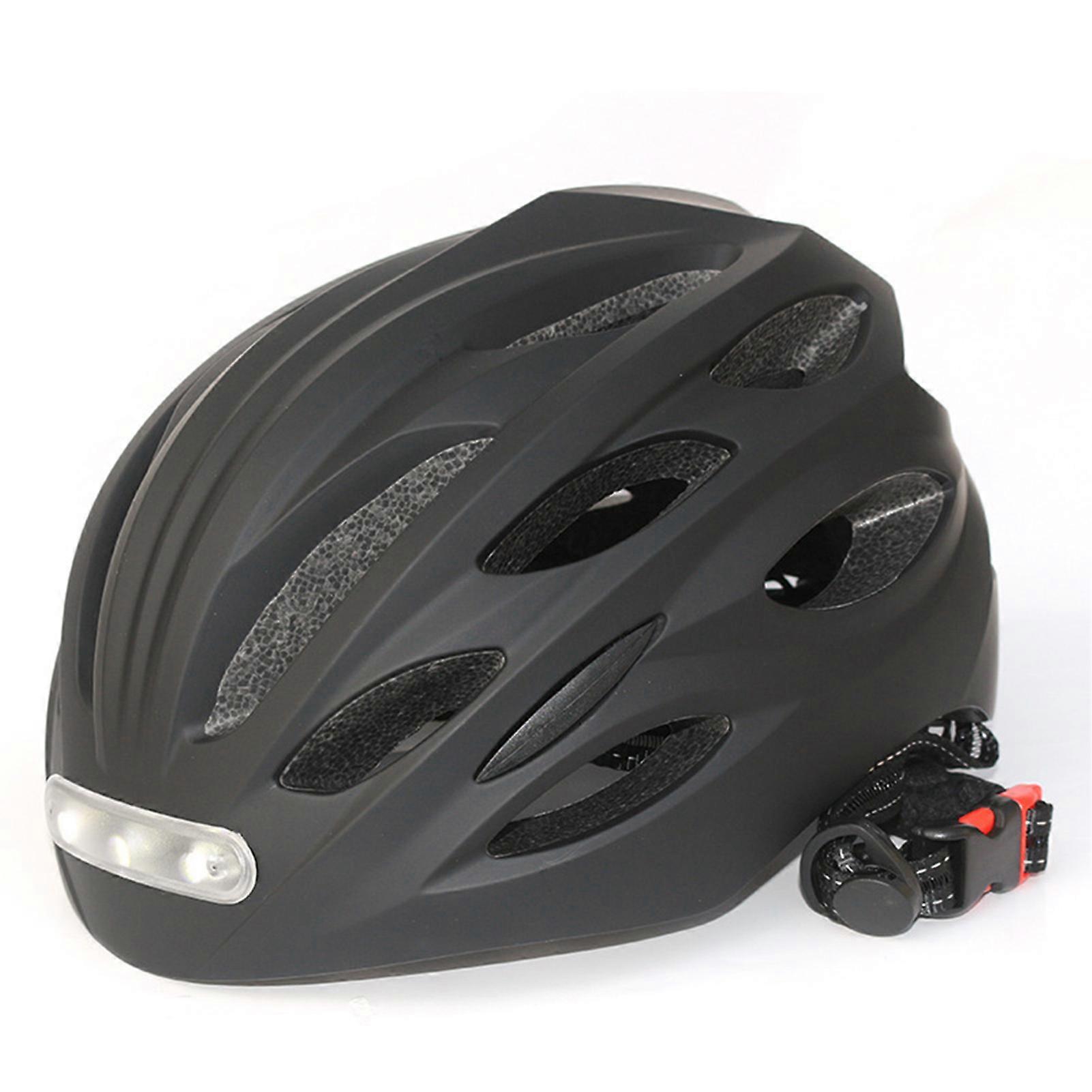 Bike Helmets with LED Light Lightweight Breathable Helmets for Night Riding