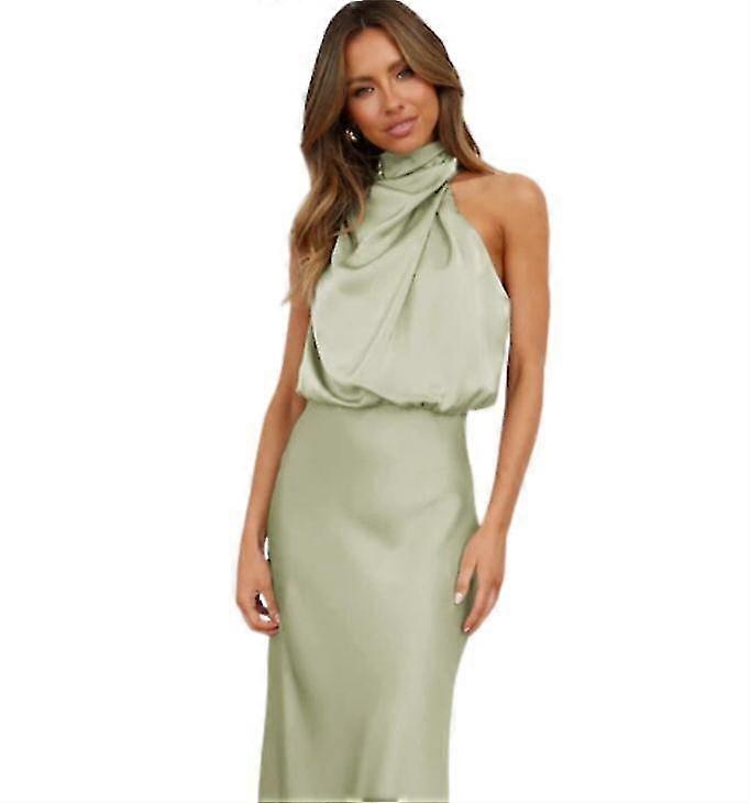 Rochie lunga plisata plisata de vara pentru femei