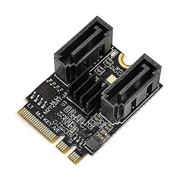 M2 NGFF KEY A-E to SATA 3.0 Expansion Card M.2 WIFI Interface to SATA Hard Disk Drive Converter Riser Card JMB582 PCI-E 3.0 Chip