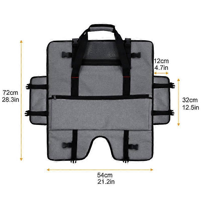 Travel Carrying Case For 21" Lcd Screens And Monitors, With Padded Velvet Lining, Protective Monitor Bag Compatible With 21 Monitor And Accesso
