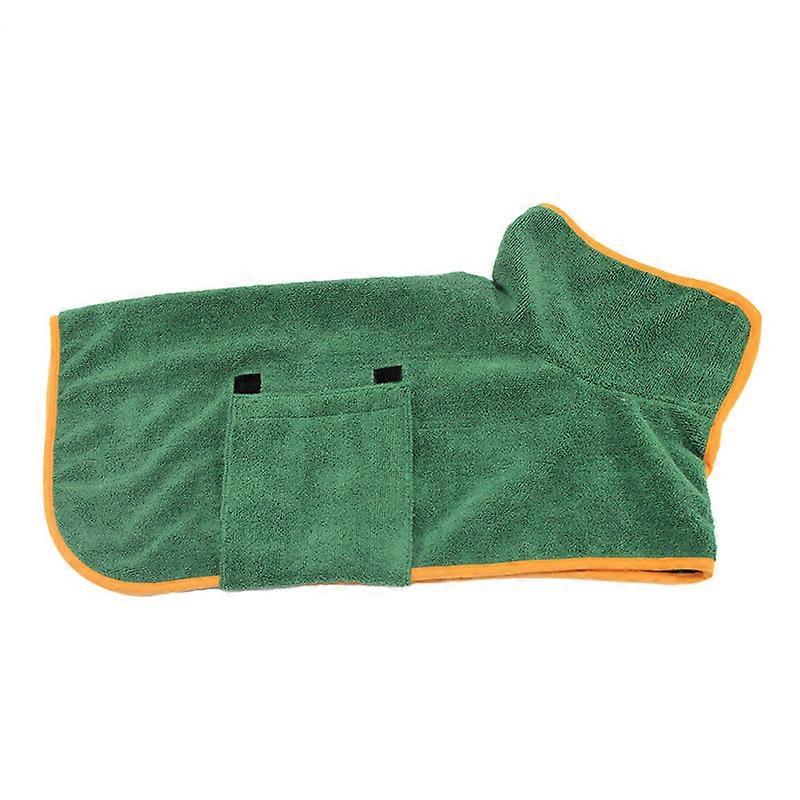 Super Absorbent Dog Drying Coat Fast Drying Dog Cat Bathrobe Towel Soft Microfiber Adjustable Gown For Small Medium Dog Bathing