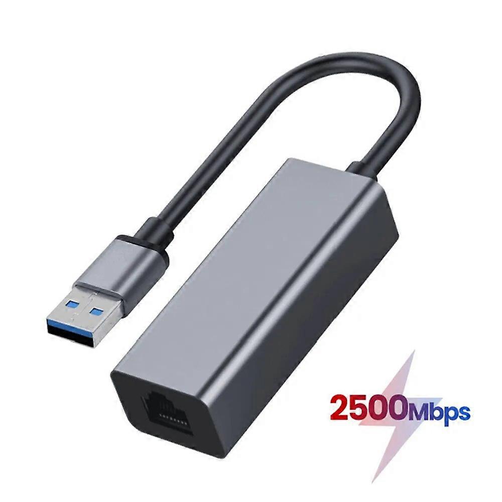 25Gbps RTL8156B USB 30 Network Card 2500Mbps USB to RJ45 Ethernet Adapter LAN Cable Free Driver for Windows7/8/10 MacOS PC