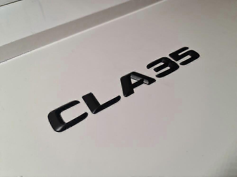 Kompatybilny zcla35 Matte Black Letter Number Rear Boot Badge Emblem Cla Class Mercedes Matt