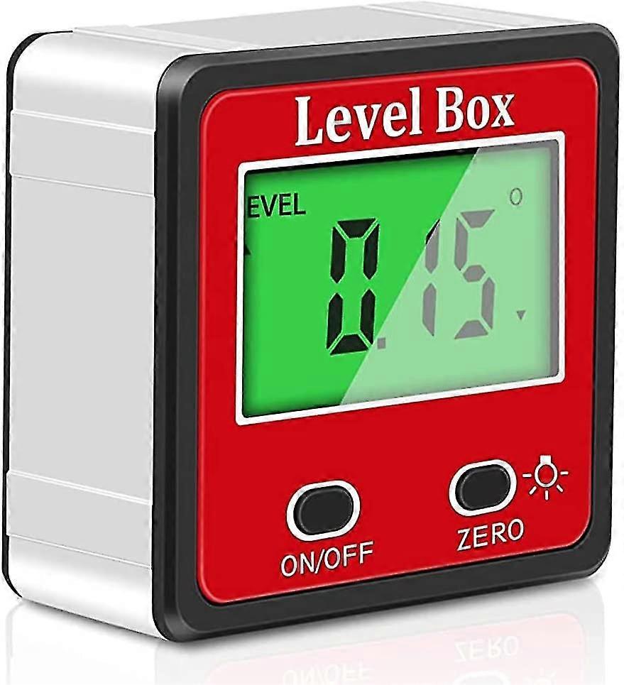 2 Key Digital Inclinometer Level Bevel Gauge Meter Bevel,angle Protractor With Light And Magnetic