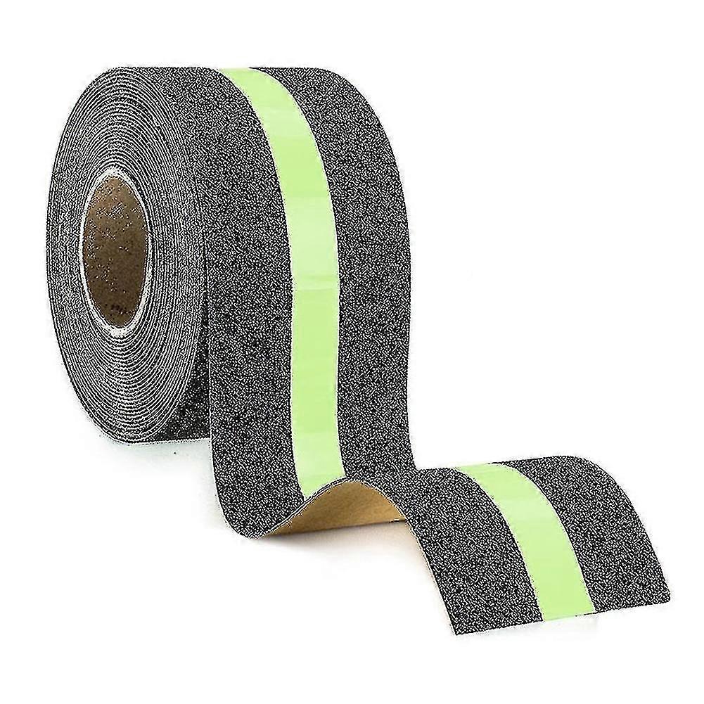 Night Luminous Anti-slip Stair Grip Tape Matte Warning Sandpaper Stickers Roll For Indoor Outdoor(50mm*300mm)