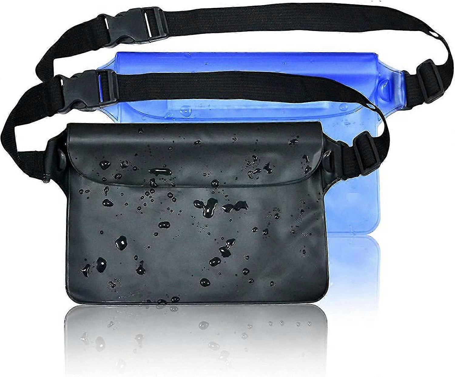 2pack Waterproof Pouch Bag With Acsergery Adjustable Waist Strap Gift