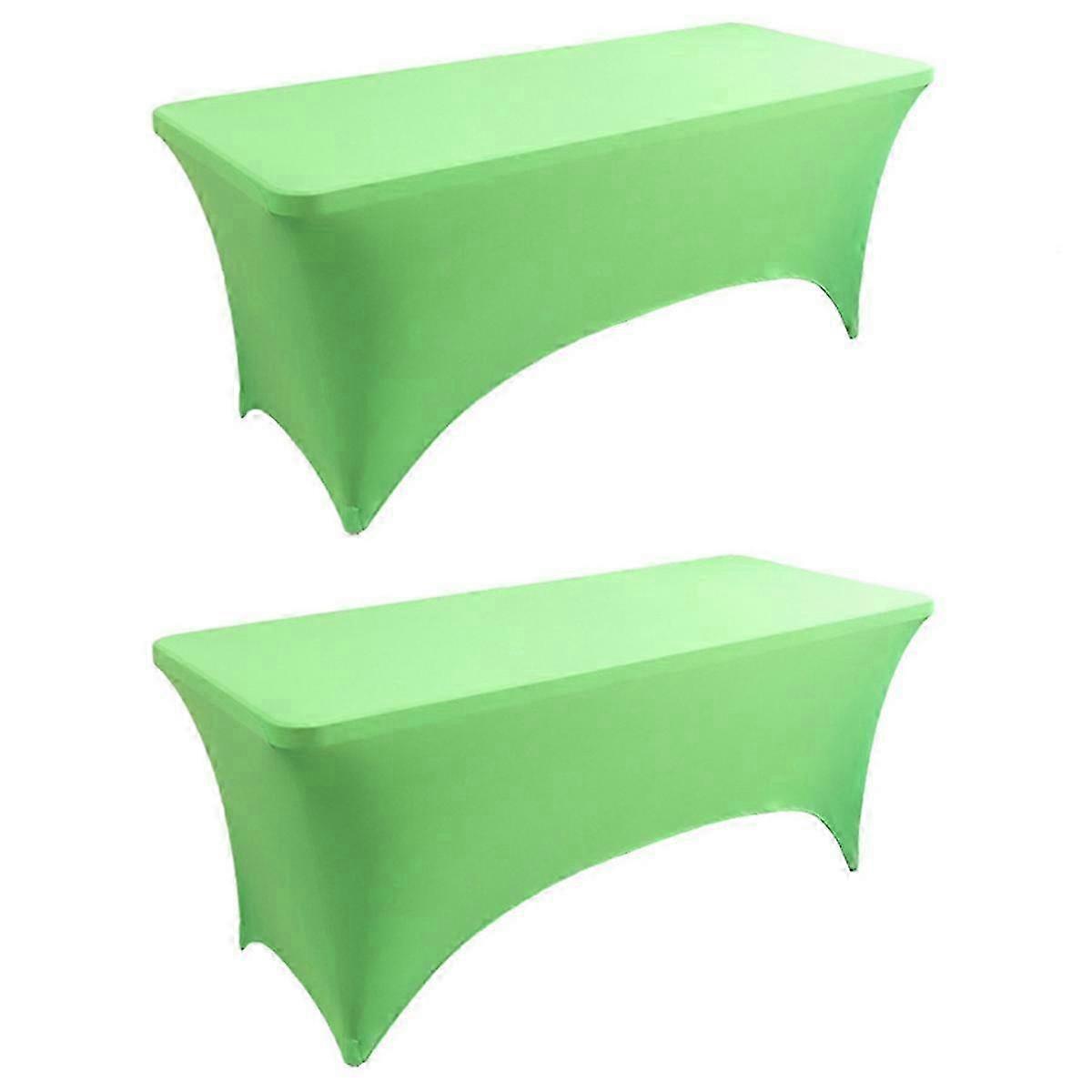 Tablecloths for Rectangular Tablecloths,Stretch Fit Tablecloths,Tablecloths for Events, Cocktail Parties Green