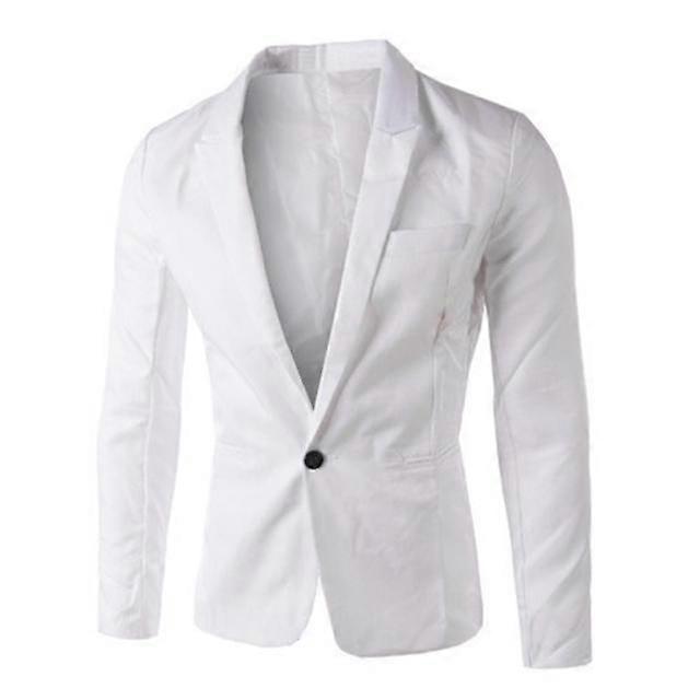 JWL-Casual Blazer Men Jackets Solid Color Men Blazers Long Sleeve