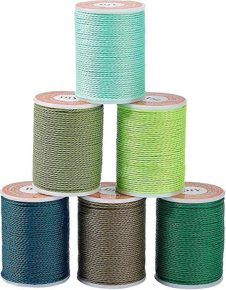 72.2 Yards Waxed Polyester Cord 1mm Twisted Sewing Waxed Thread Stitching Thread Cord Wax String for Bracelet Making Necklaces Waist Beads Jewelry Mak