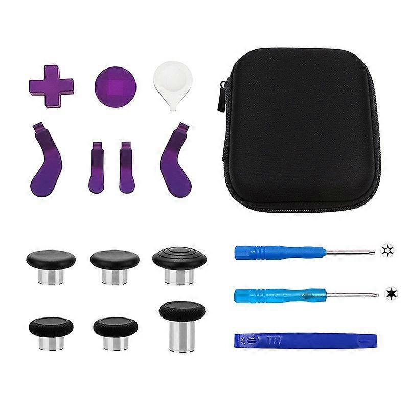 Gaming Accessory Replacement for Xbox One Elite Series 2 Controller Accessories Replacement Pack Metal Mod 6 Swap Joystick, 4 Paddles, 2 D-Pads, 4 Too