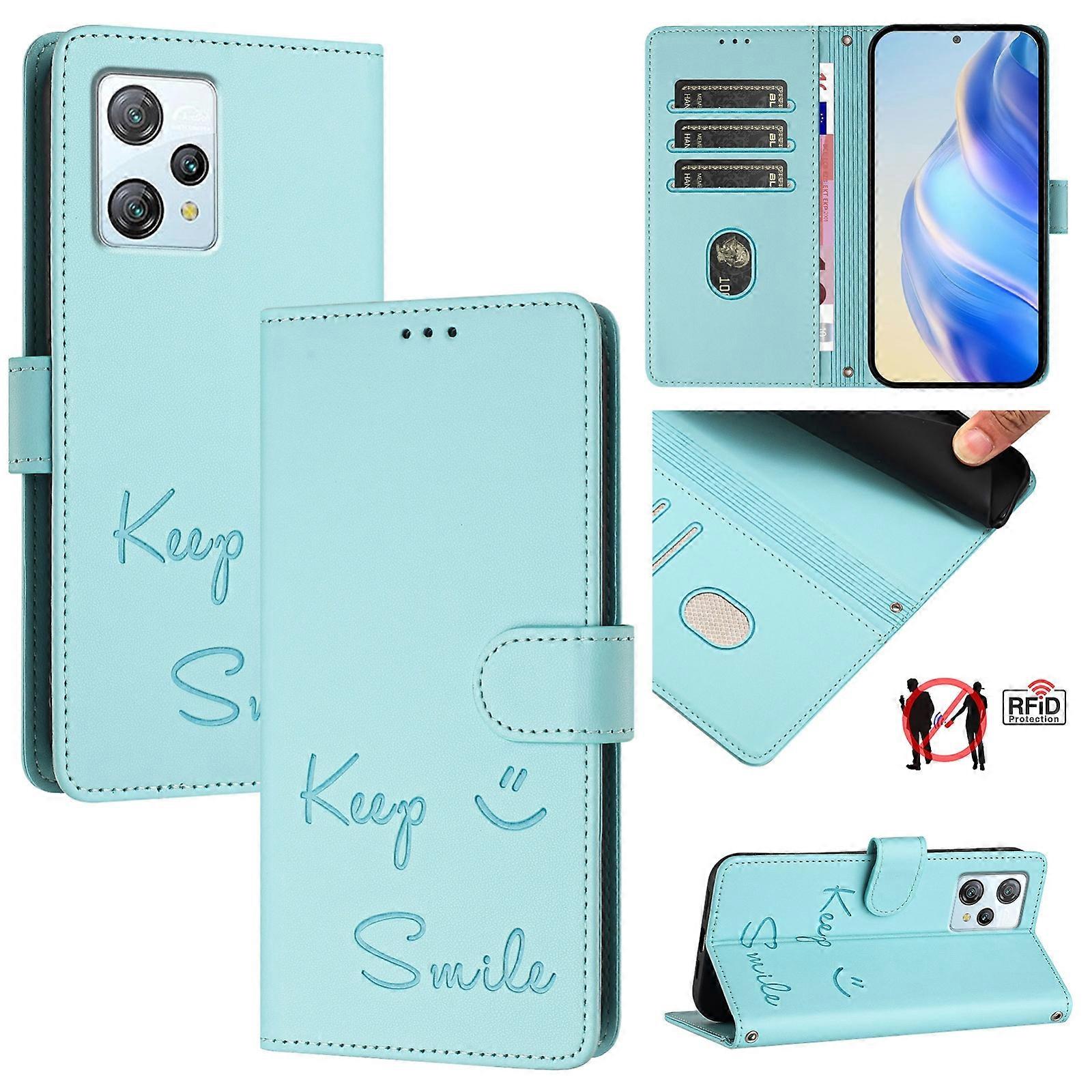 Smile RFID Leather Phone Case For Blackview A53