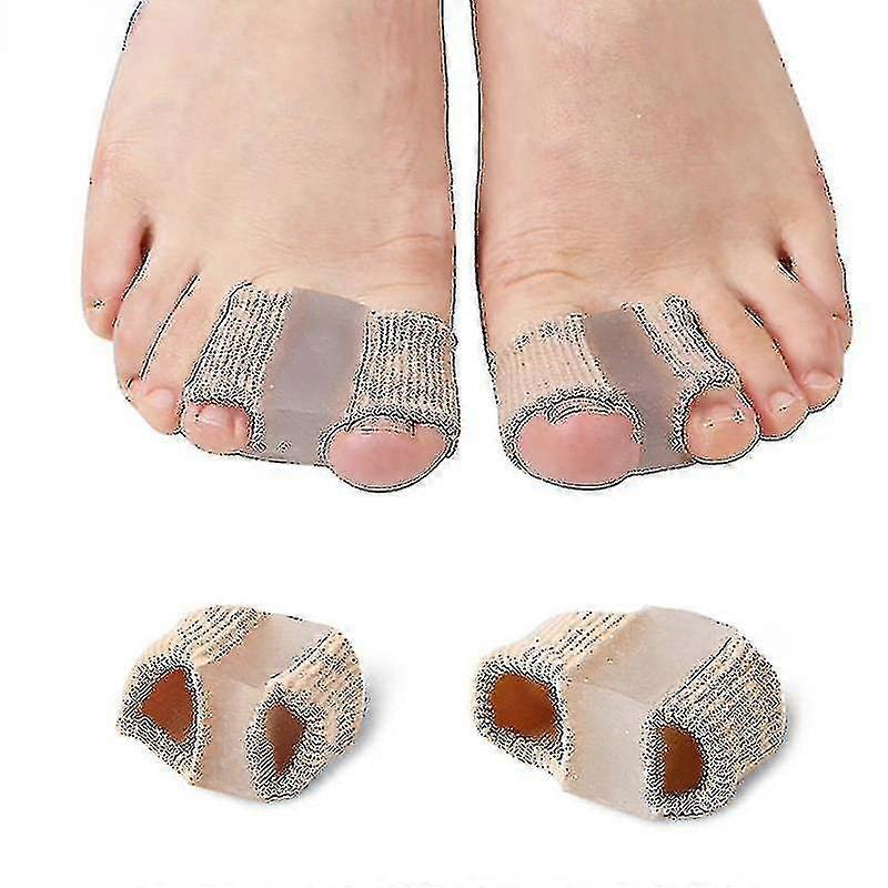 2pcs Fabric Toe Separators, Bunion Relief Toe Spacer Set, Bunion Toe Separators Toe Spreader For Overlapping Toes