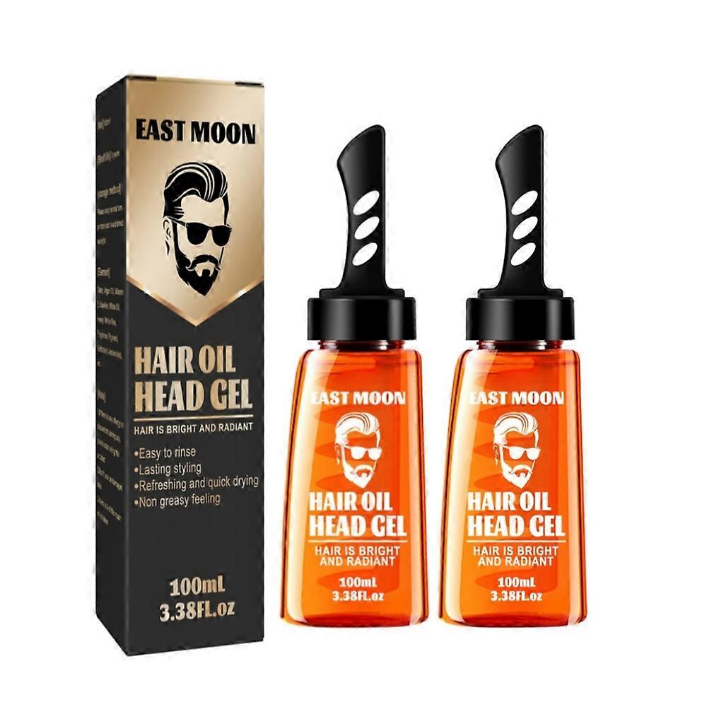 2xクールダイナミックスタイリングコームメンズオイルヘアジェルヘアワックススタイリングジェルクールコームバックオイルヘッドマジックツール