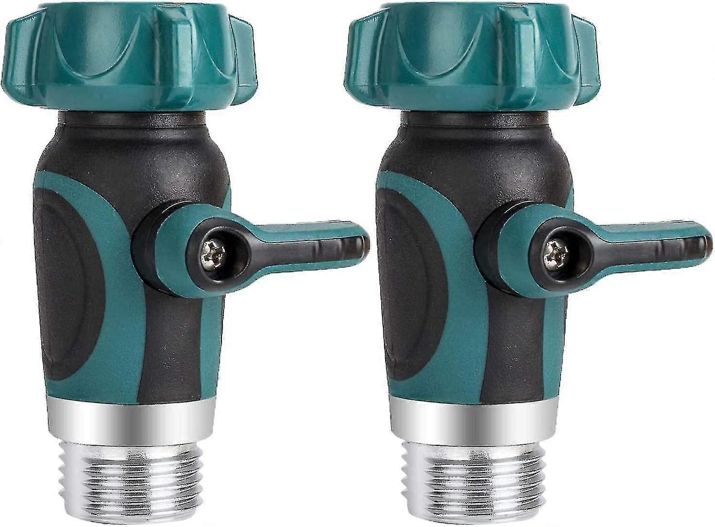 Set von 2 Gartenschlauch-Absperrventil