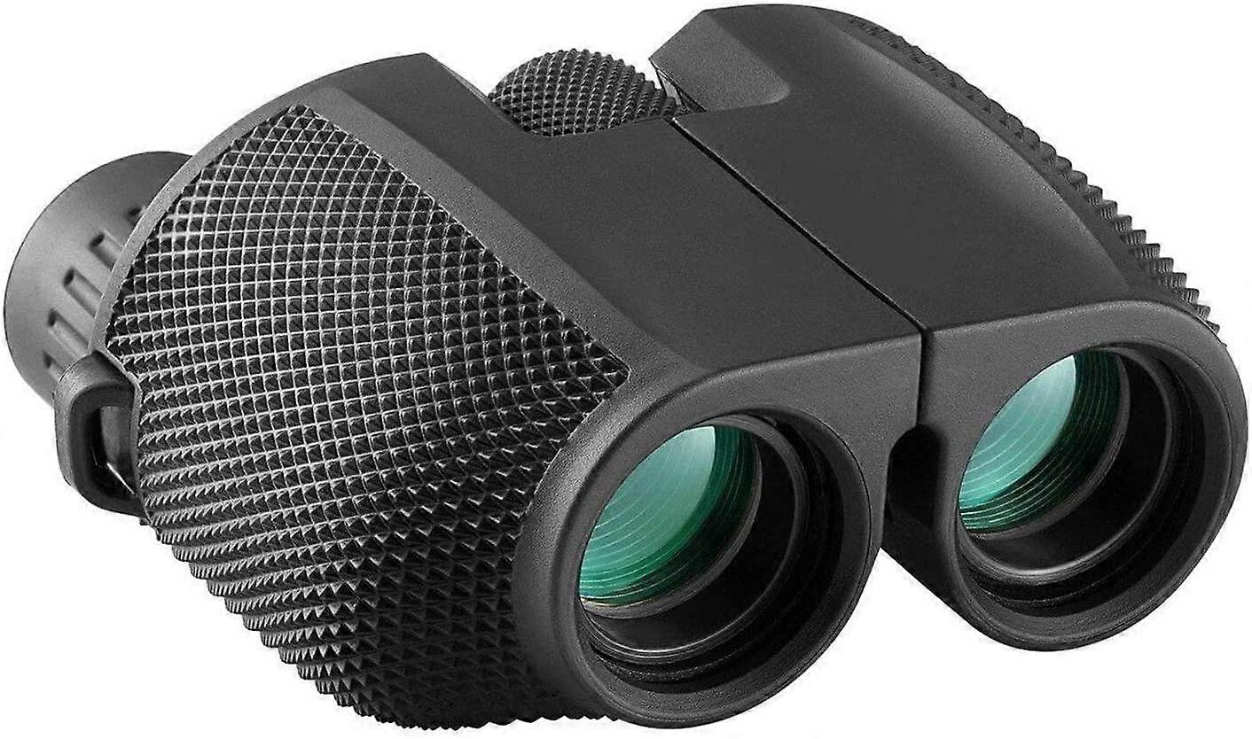 Compact Binoculars for Adults,10x25 Pocket Size Mini Waterproof Binoculars with Powerful Folding, Small Lightweight Telescope with Cleaning Cloth for 