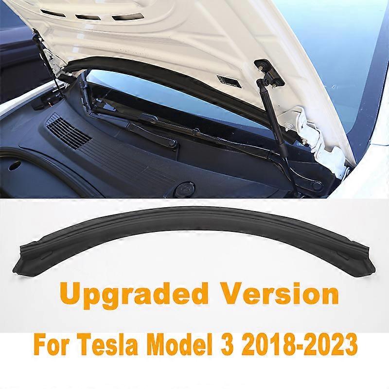 Upgraded Version Front Waterproof Chassis Cover Water Strip Air Inlet Protective Cover Accessories For Tesla Model 3/Y 2018-2023