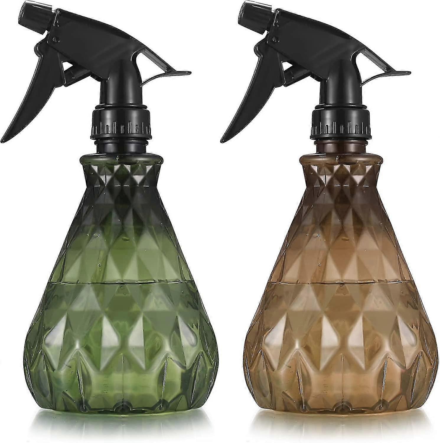 2pcs 500ml Spray Bottle With Adjustable Nozzle