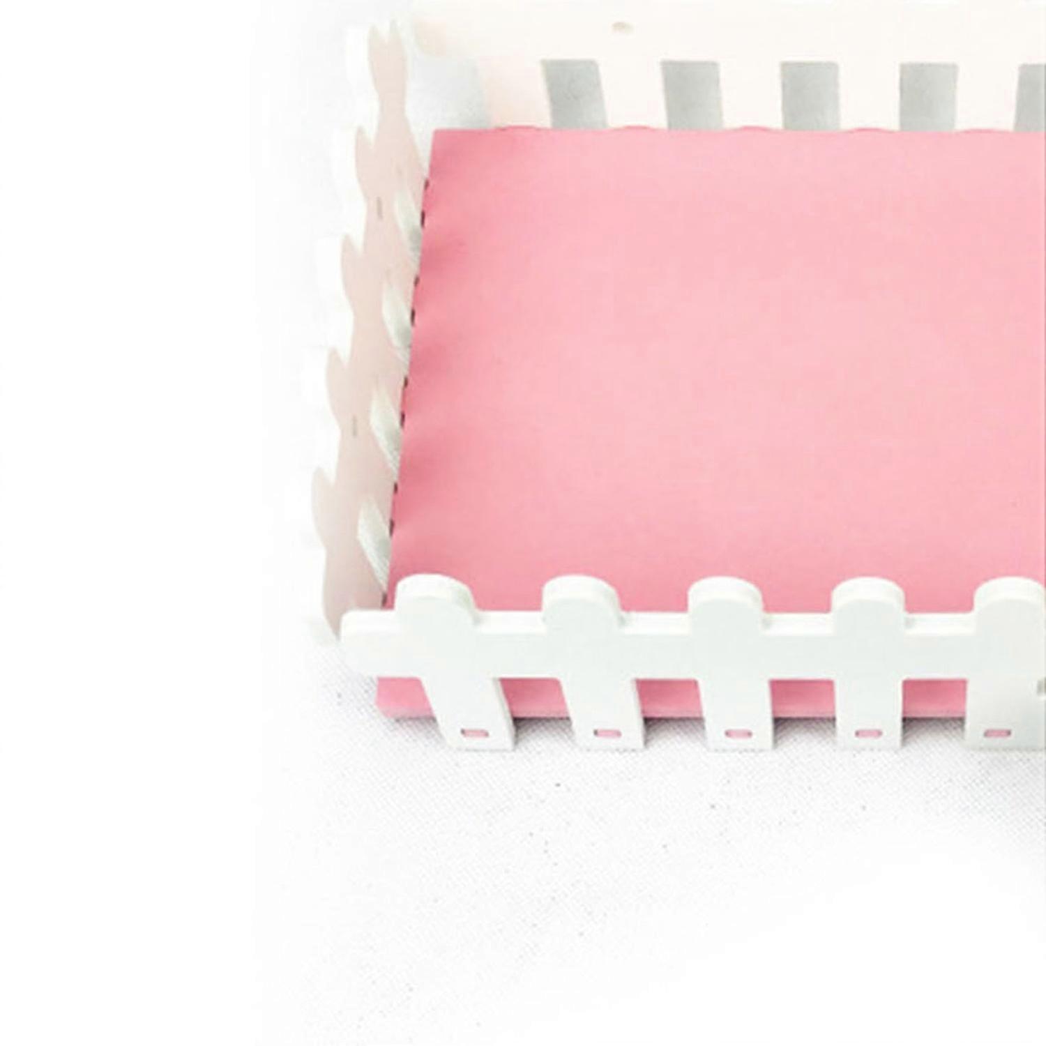 Hamster House Slide Platform Washable Detachable Easy to Install PVC Hamster White Fence Platform fo