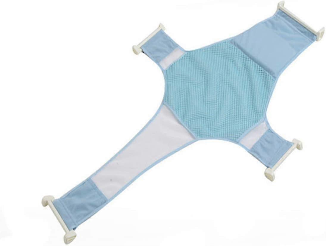 Baby Bath Net, Bathtub Support Net Non-slip Baby Bath Seat Adjustable Sling Comfortable Baby Bath Mesh Accessories(1pc, Blue)