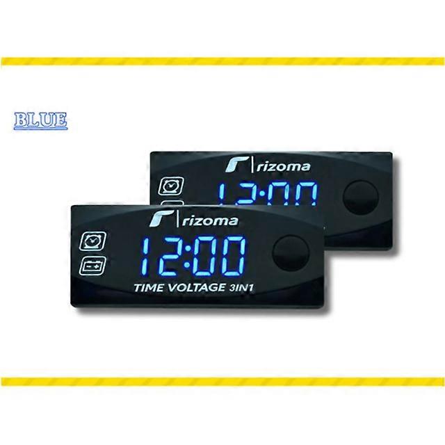 Motorcycle Modification Voltmeter Schedule Thermometer 12V Three In One Outdoor Electronic Display Instrument